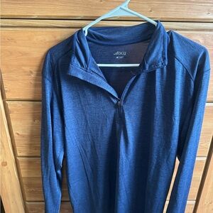 bcg Dark Navy Heather Performance Zip Pullover